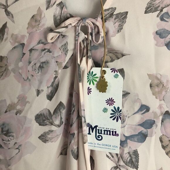 Show Me Your MuMu Peta Lace Up Floral Tunic Top - Picture 3 of 8